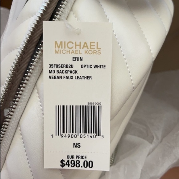 New Michael Kors Medium Erin Backpack
Optic White - Picture 11 of 12